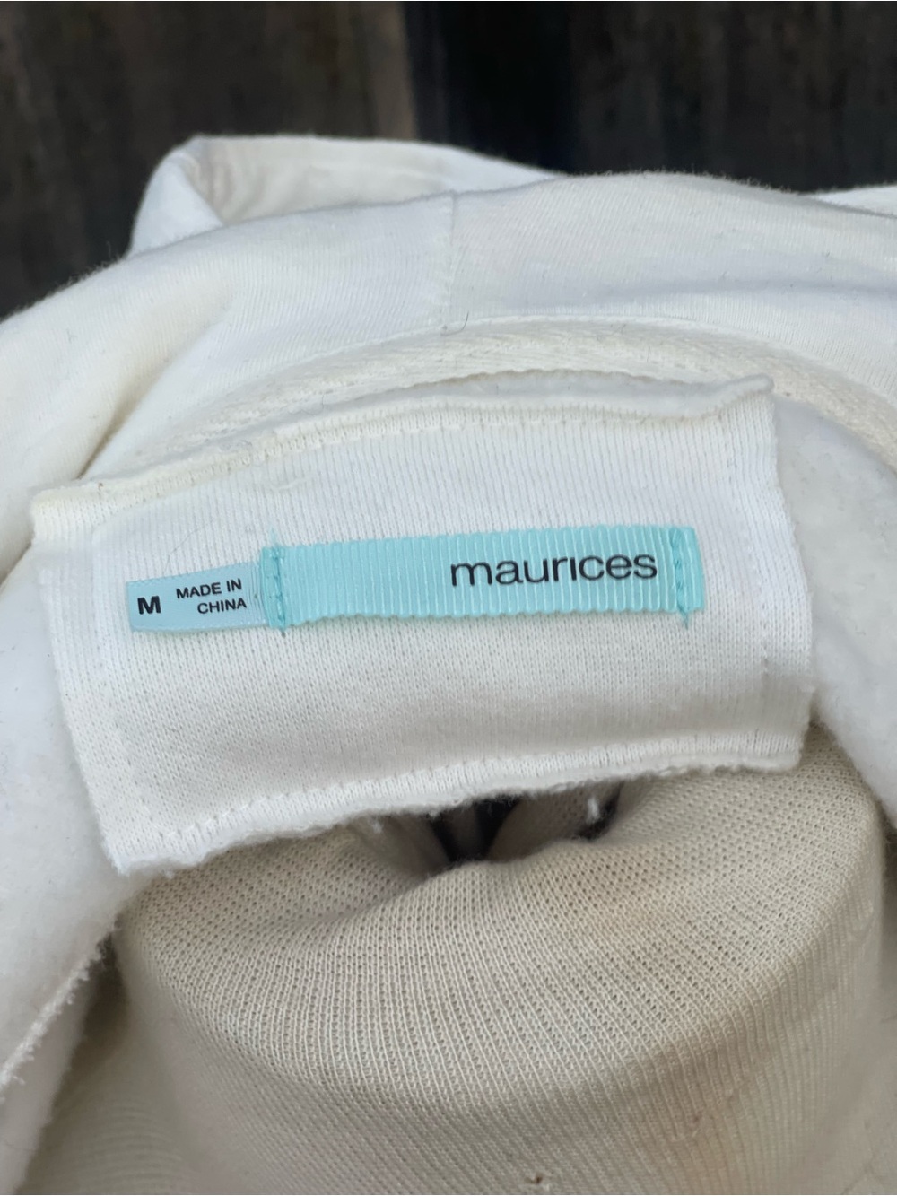 Maurices Women’s Cream Hooded Belted Peacoat Jacket – Size Medium - Picture 9 of 12